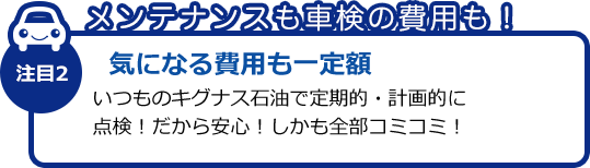気になる費用も一定額